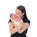 mummy hold newborn baby photo